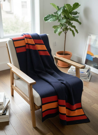 Sunset Horizon Wool Heavy Blanket