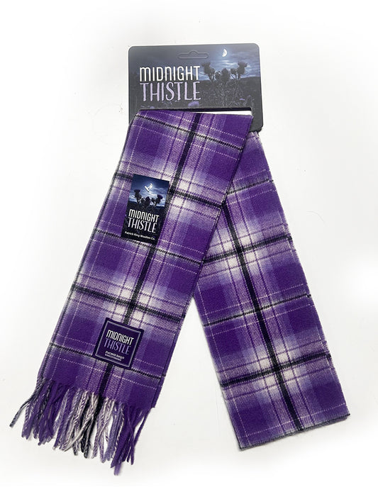 Midnight Thistle Lambswool Scarf