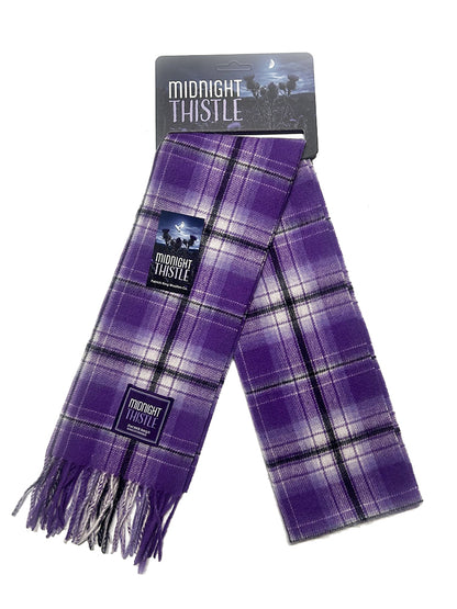 Midnight Thistle Lambswool Scarf
