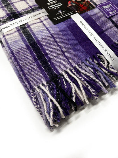 Midnight Thistle Tartan Knee Blanket