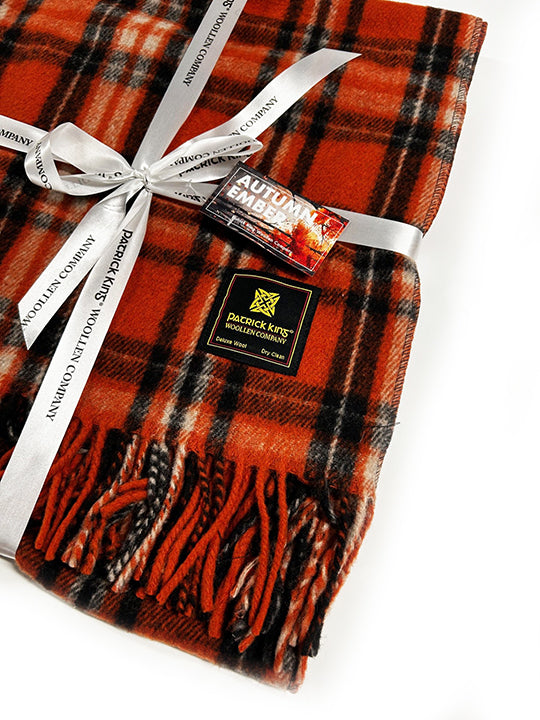 Autumn Ember Deluxe Wool Knee Blanket