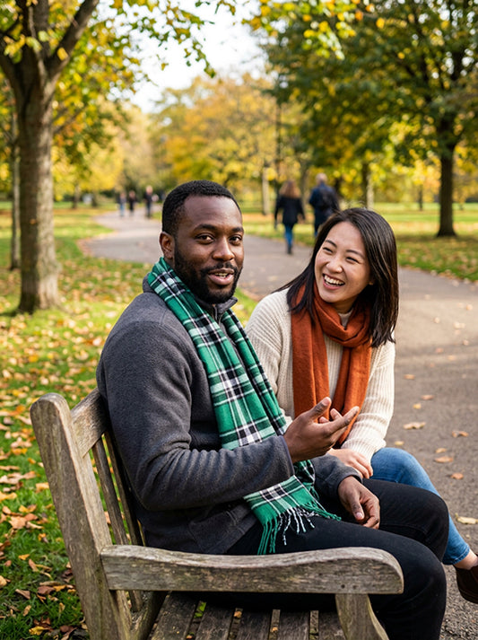 Emerald Veil Lambswool Scarf