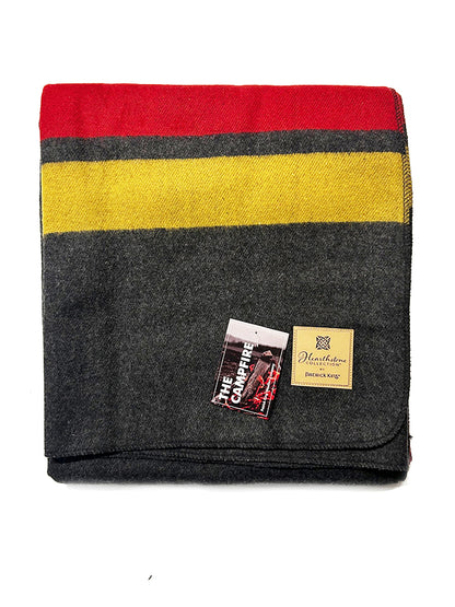 Campfire Heavy Wool Striped Blanket