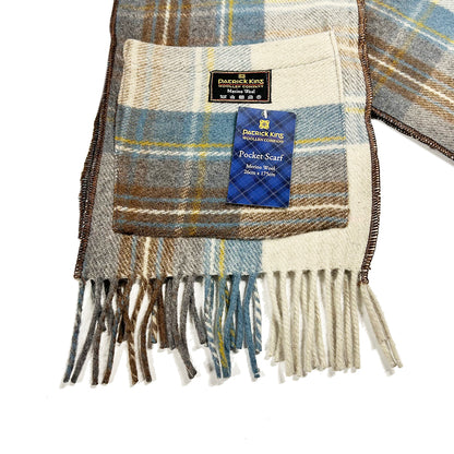 Stewart Muted Blue Deluxe Pocket Scarf