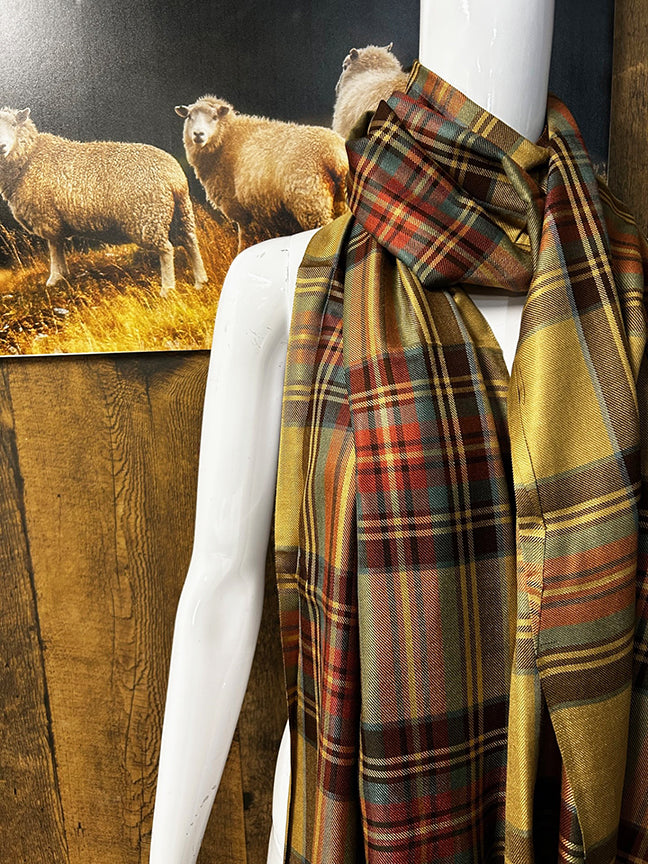 Royal Stewart Antique Viscose Scarf/Shawl