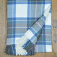 Stewart Muted Blue Deluxe Wool Knee Blanket