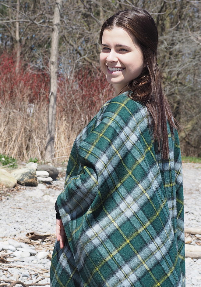 Tartan cape 2025 with hood
