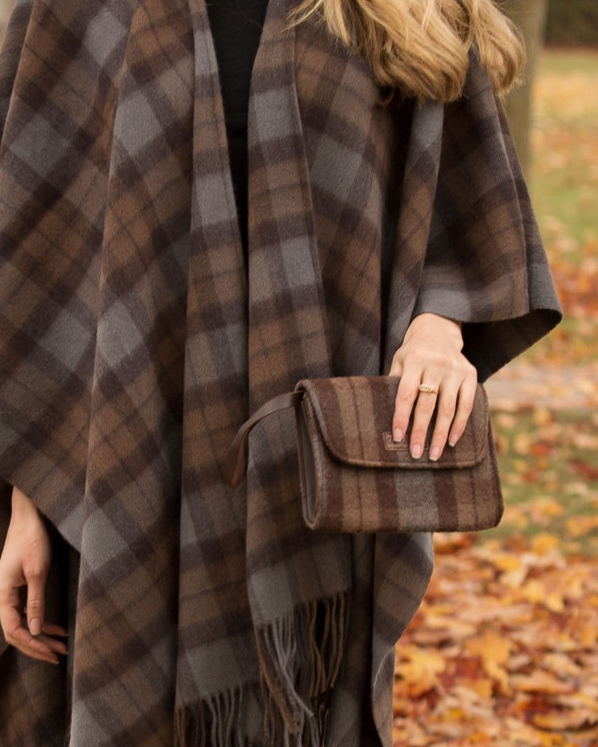 Plaid best sale clutch purse