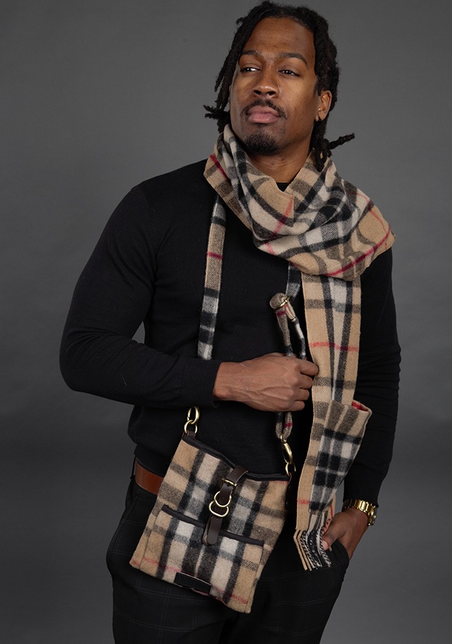 Burberry scarf with pockets sales