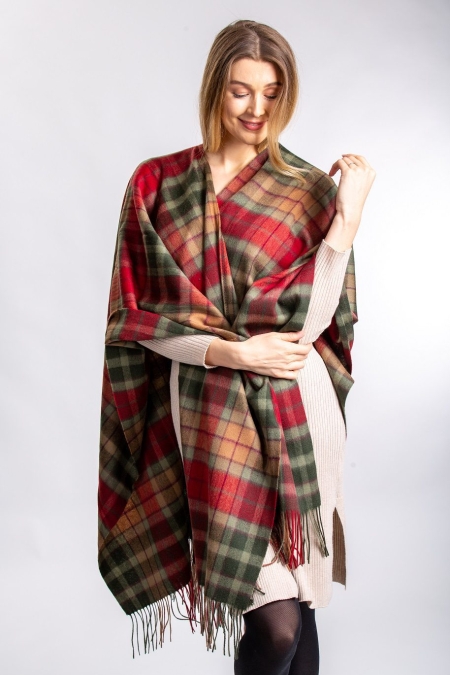 Capes Autumn Buchanan Tartan Lambswool Cape
