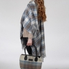Capes Stewart Muted Tartan Blue Cape