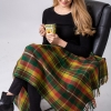 Blankets Canadian Rockies Tartan Merino Wool Knee/Lap Blanket
