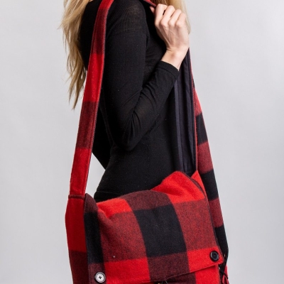 Keri Messenger Merino Wool Tartan Bag Rob Roy Tartan Merino Wool Keri Messenger Bag