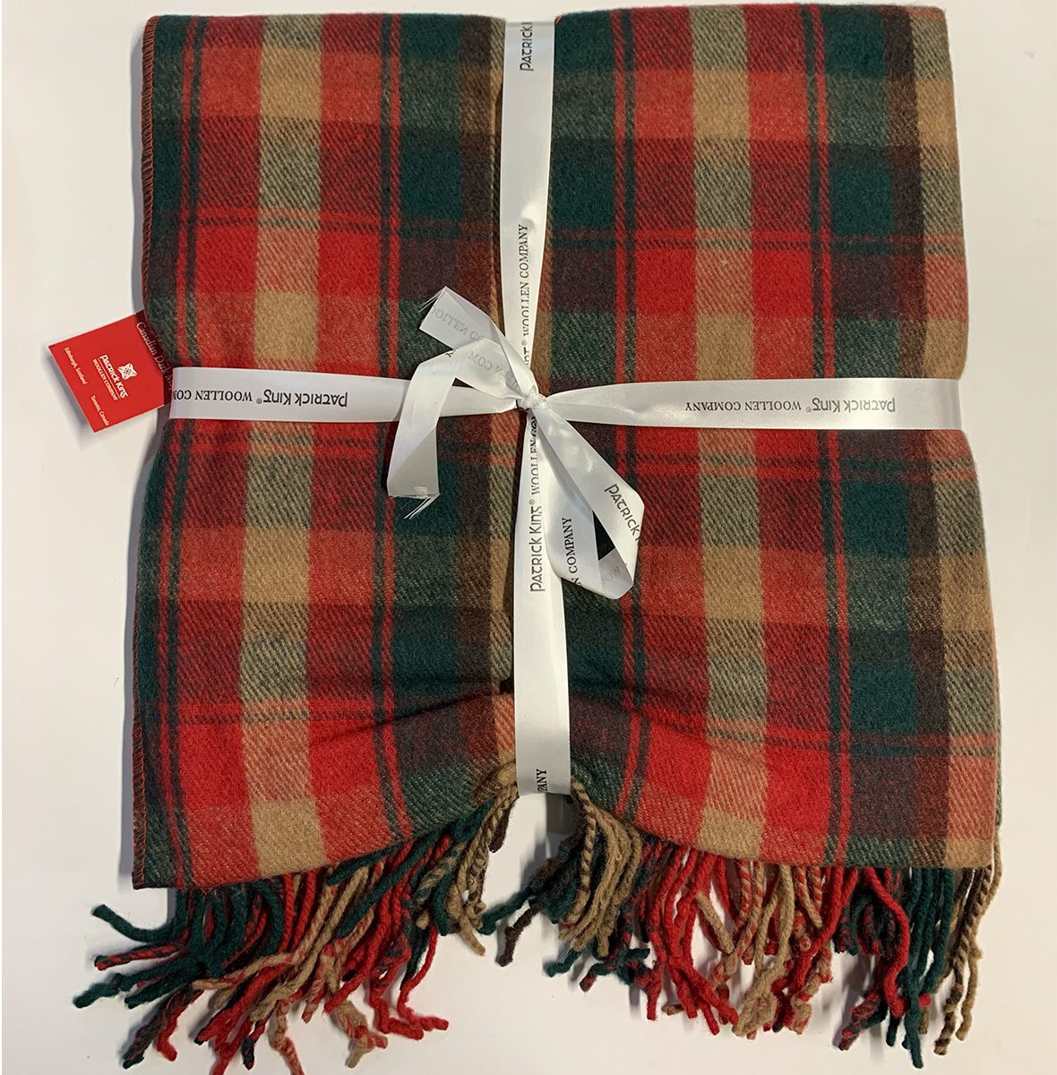 Antique Buchanan Tartan Merino Wool Knee/Lap Blanket Blankets Canadian Dark Maple Knee Blanket