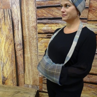 Stewart Muted Blue Hand Muff