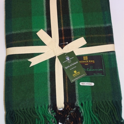 Blankets Highland Collection – Spirit of Ireland Tartan Deluxe Merino Wool Blanket