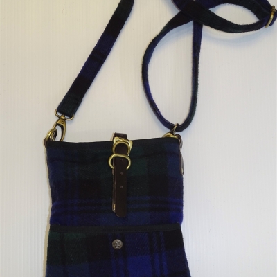 Islay Wool Tartan Bag Black Watch Tartan Deluxe Wool Islay Cross Body Bag