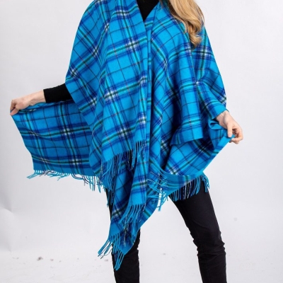 Capes One World Together Tartan Lambswool Cape